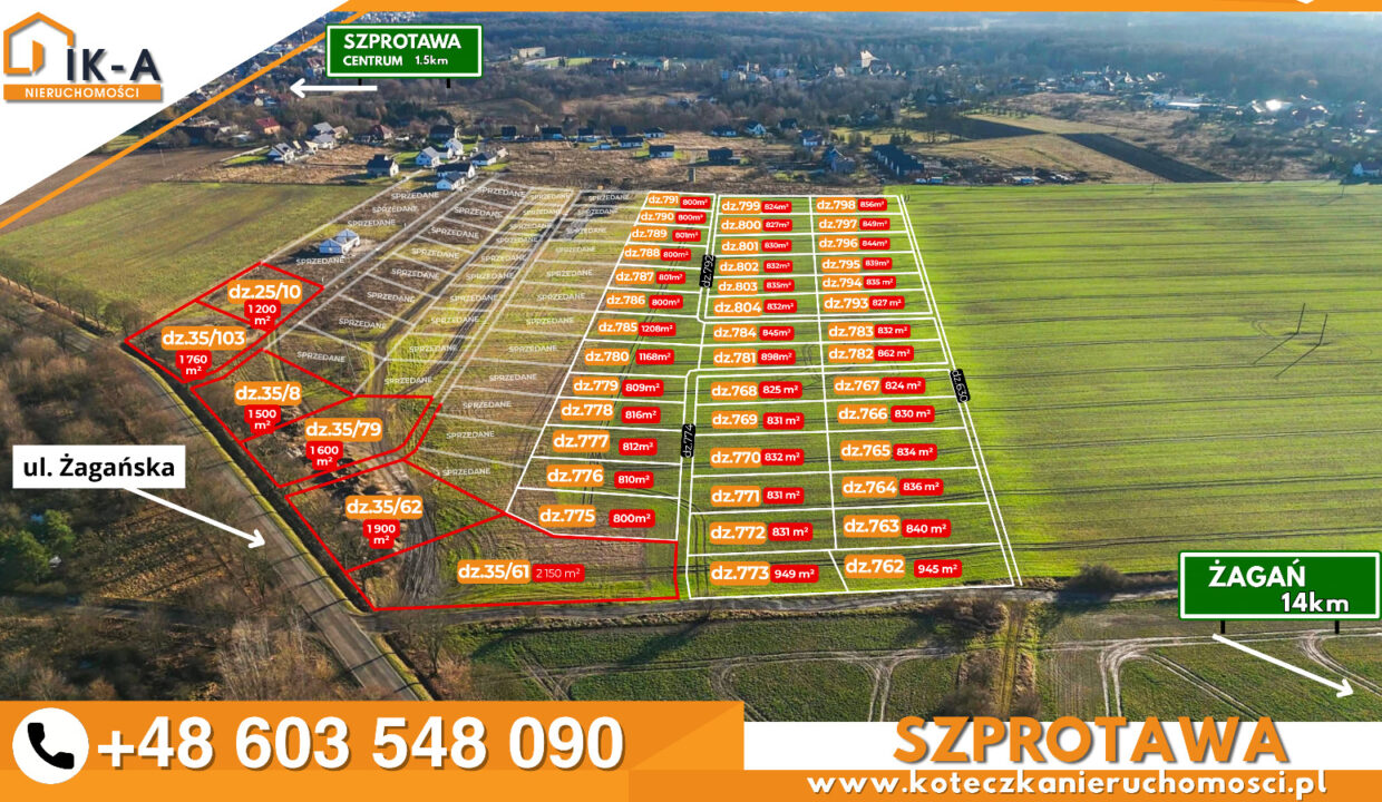 Szprotawa działki jednorodzinne zdjęcie 2